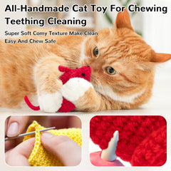 Souris-tricot Retro Shaw, texture naturelle pour divertir et exercer les mâchoires