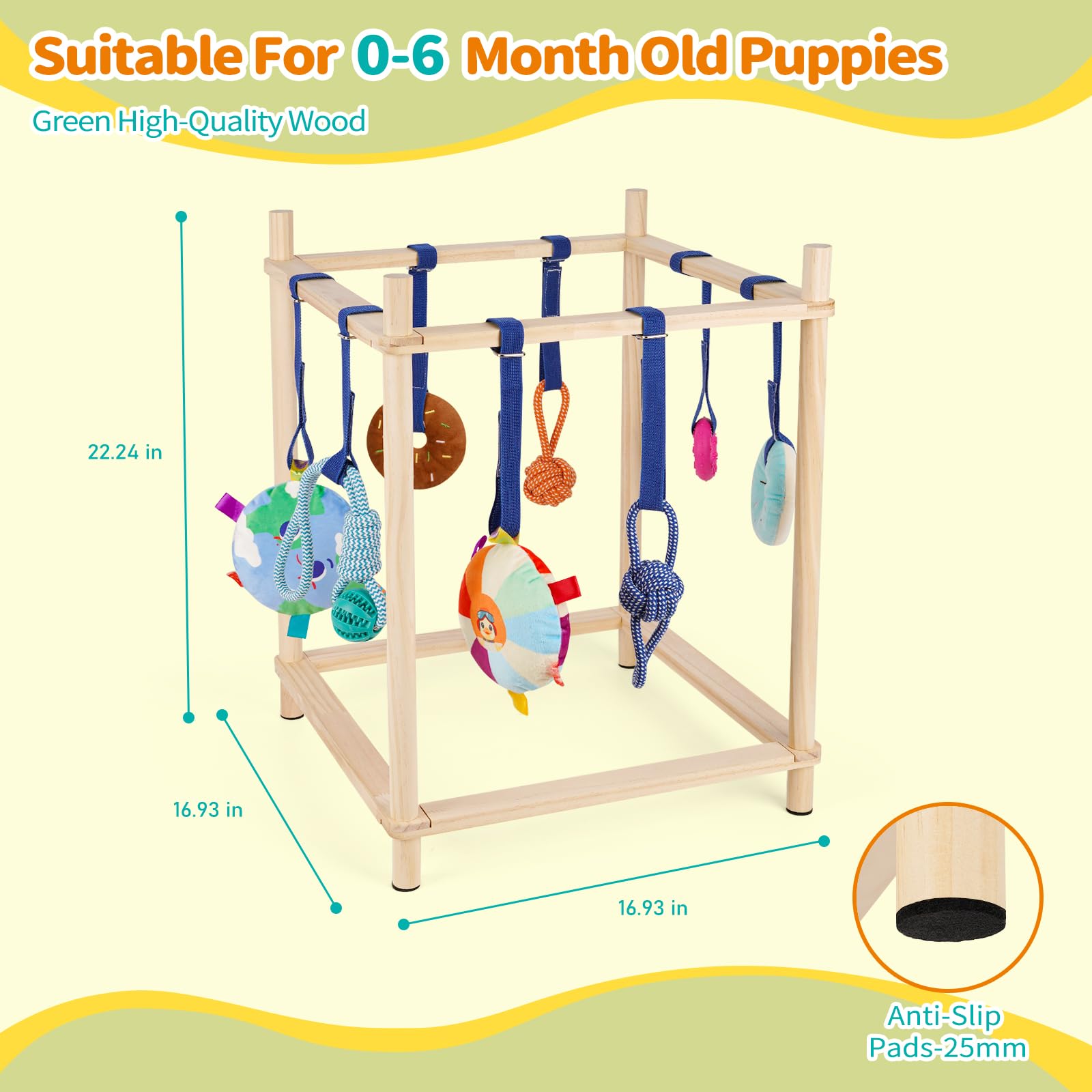Jouets suspendus de Retyion pour chiots stimulants et interactifs.