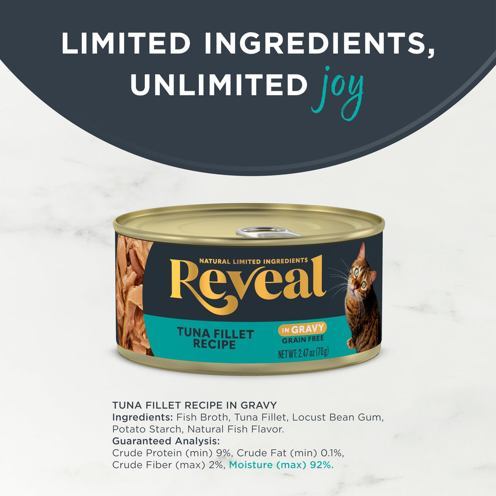 Étiquette Reveal ingrédients limités, sans additifs artificiels et conservateurs.