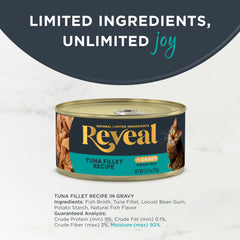 Étiquette Reveal ingrédients limités, sans additifs artificiels et conservateurs.