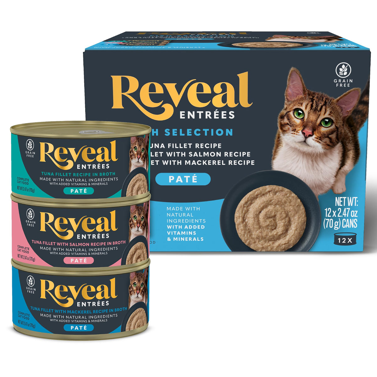 Reveal Entrées pâté chat texture soyeuse et hydratation accrue