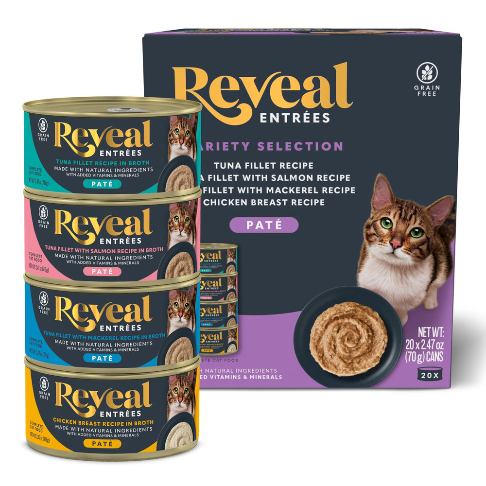 Reveal Entrees Pâté Texture Crèmeuse: texture veloutée qui ravit les chats