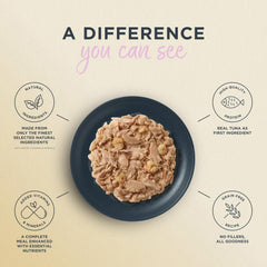 Reveal Entrées: thon fillet, protéines réelles pour chats actifs