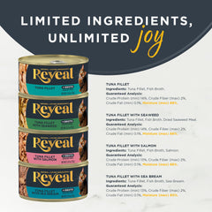 Reveal ingrédients limités en conserve, sans additifs artificiels.