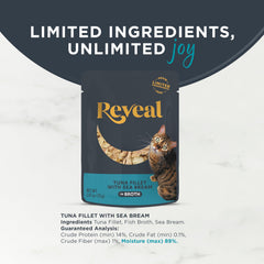 Reveal – ingrédients limités et naturels sans additifs artificiels.