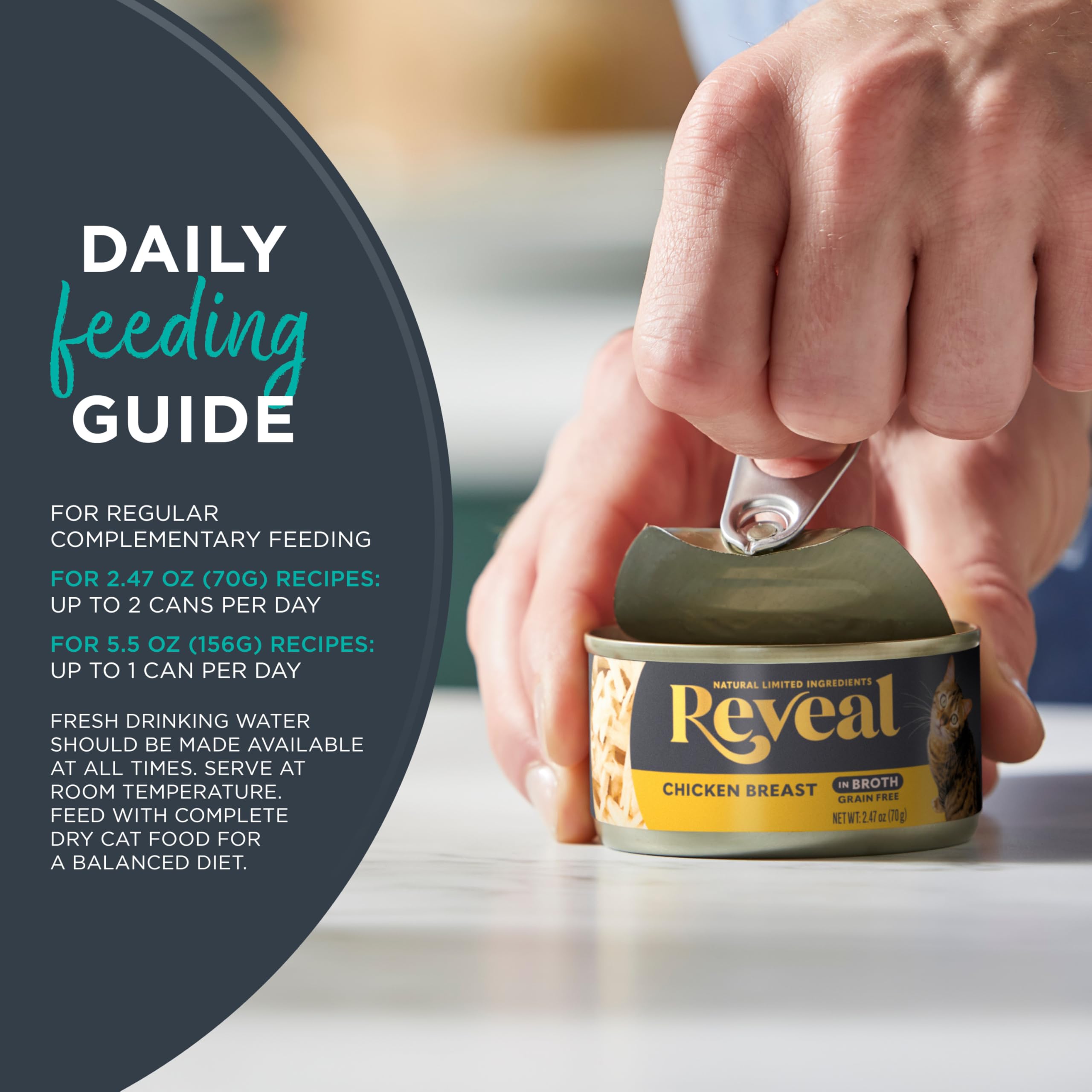 Reveal Naturel: protéine première ingrédient, option nourrissante sans artifice.