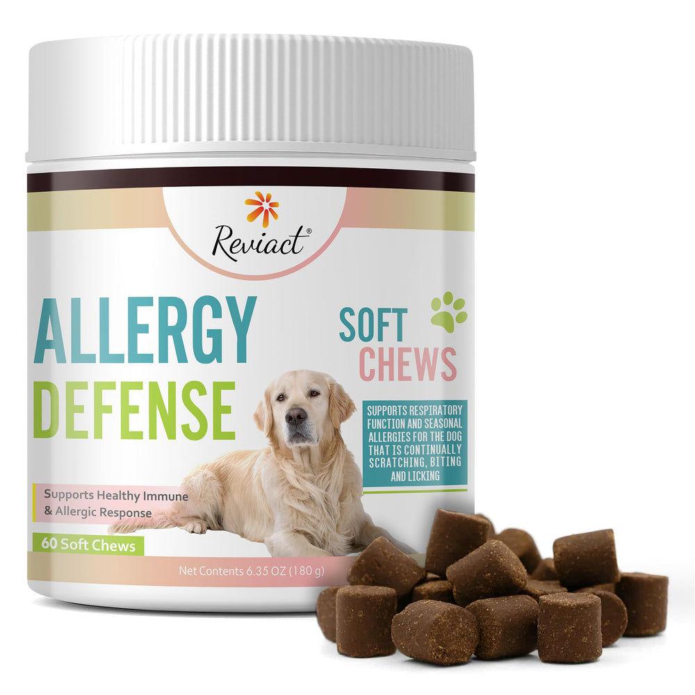 Reviact – bouchées molles pour chien, soulage démangeaisons et soutient la digestion.