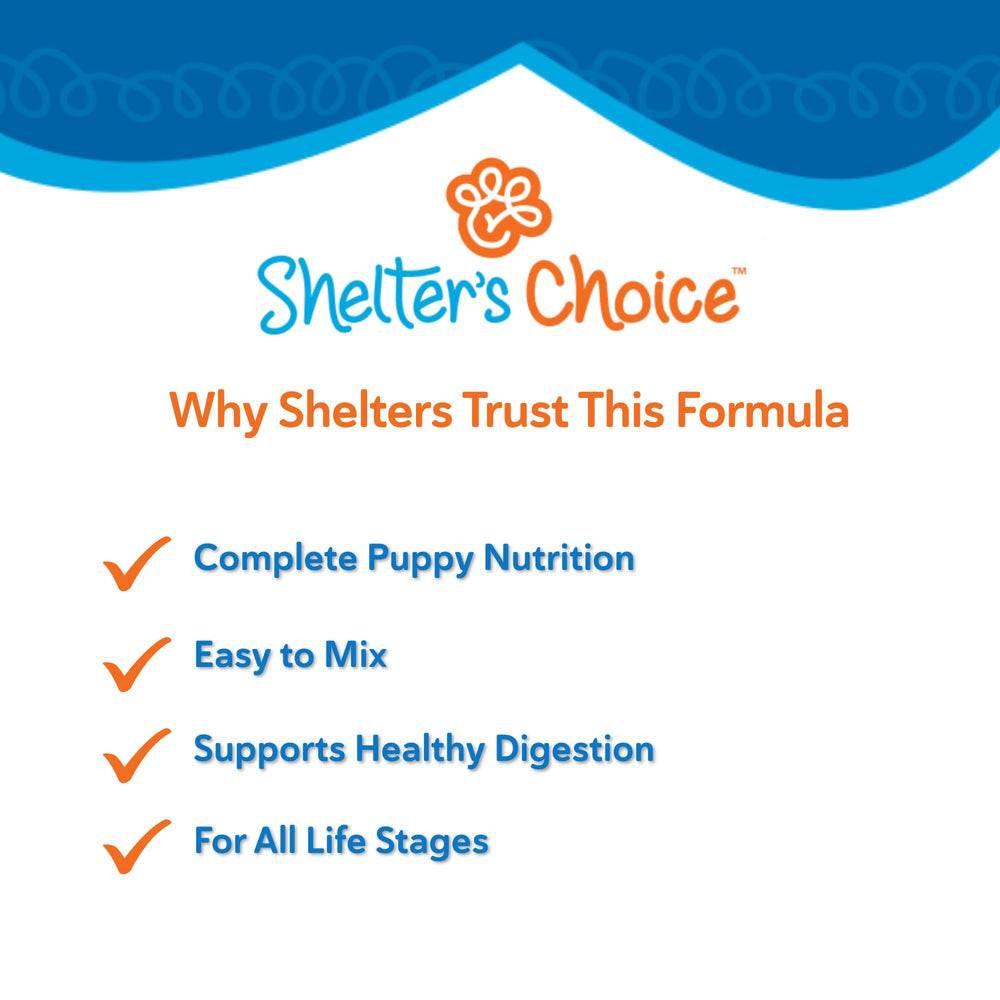 Shelter's Choice formule polyvalente chiots et chiens adultes besoins accrus