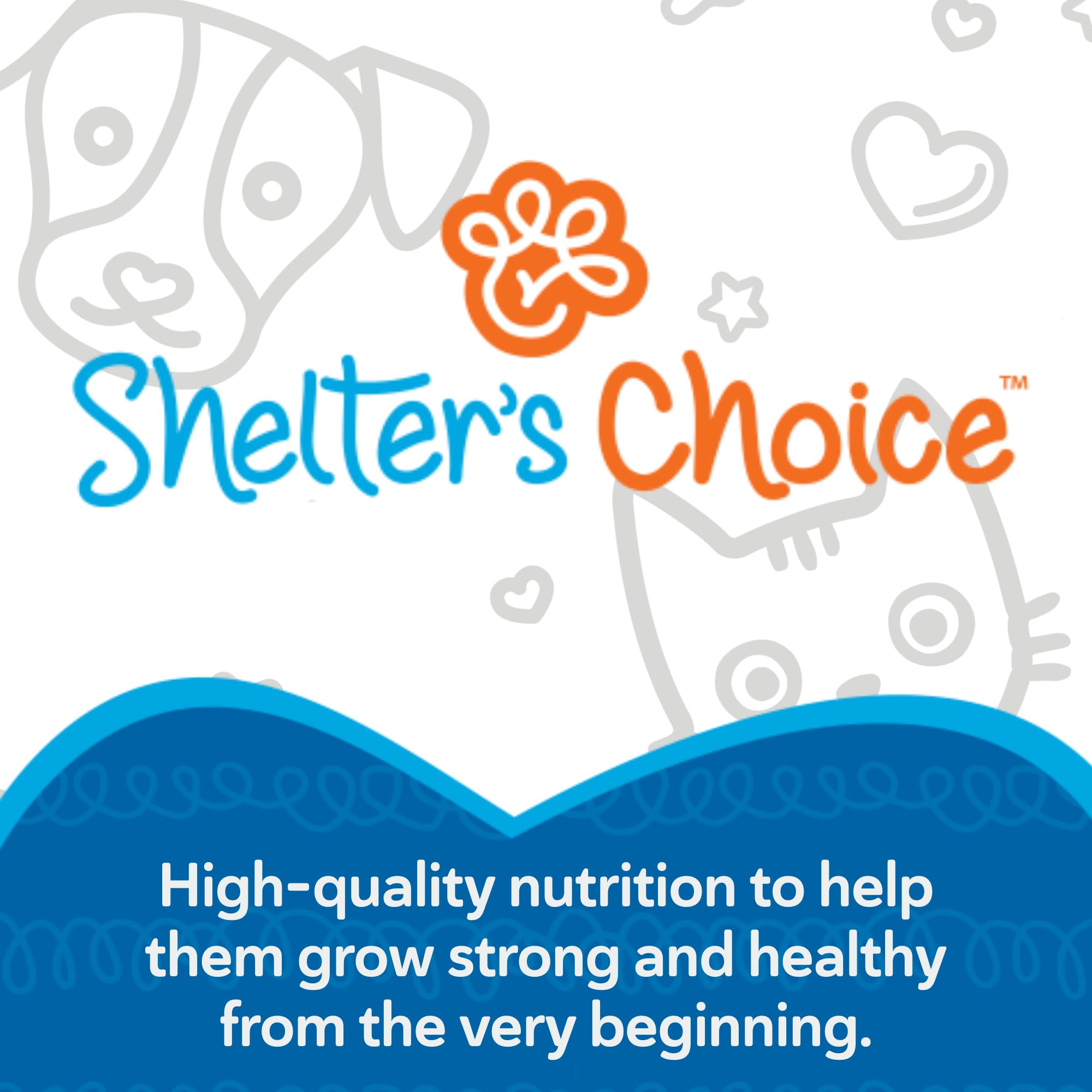 Shelter's Choice préparation facile lait chiot, repas sans tracas