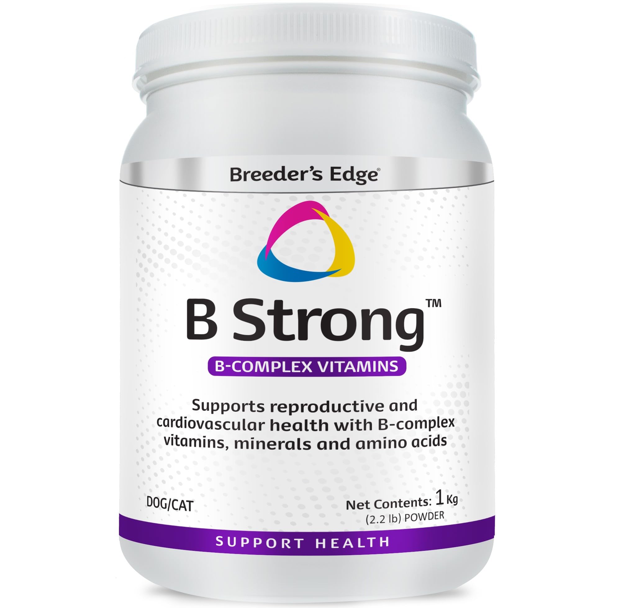 Revival Breeder’s Edge B Strong, emballage clair favorisant la vitalité des chiens et chats