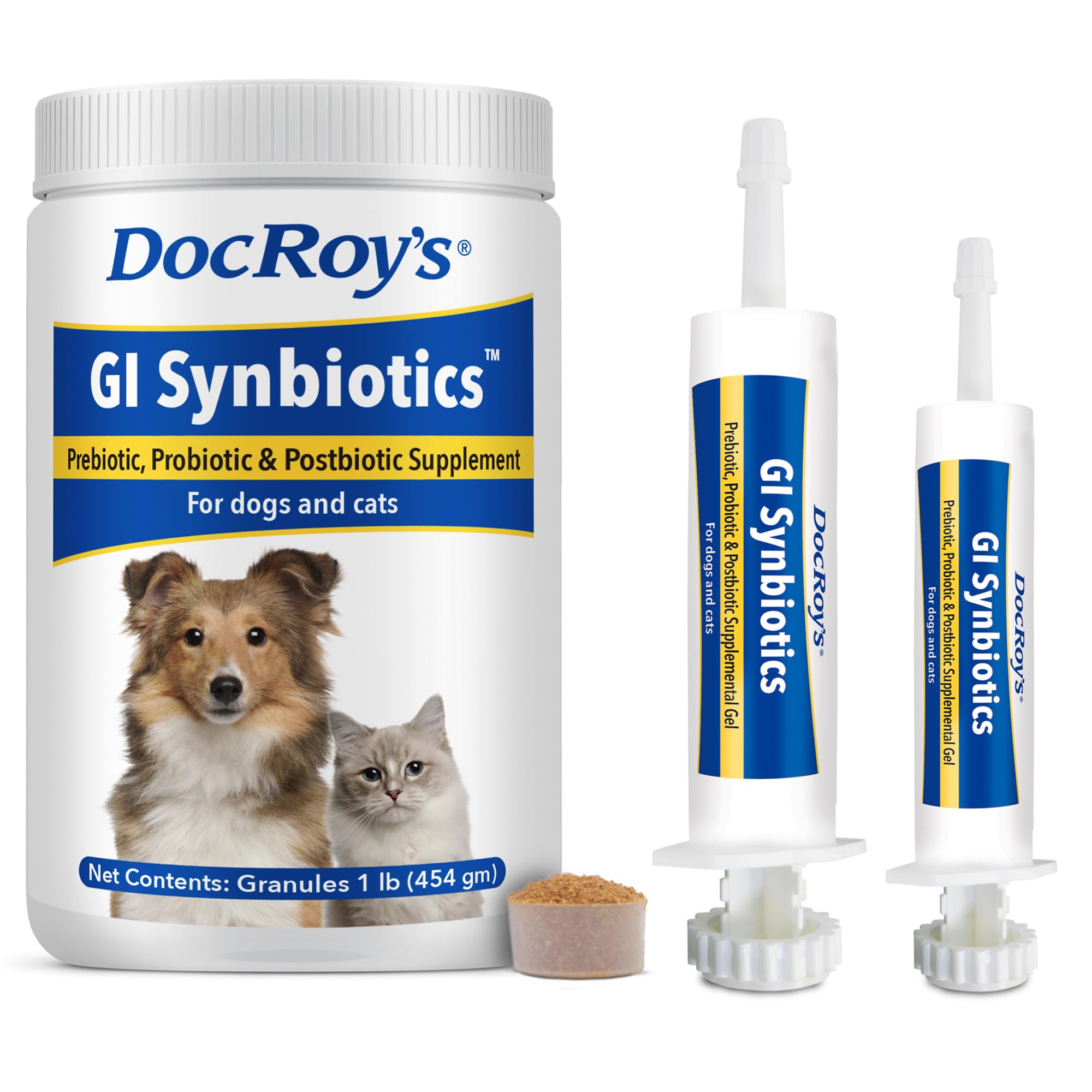 Goût poulet apprécié, Doc Roy’s GI Synbiotics facilite l’administration