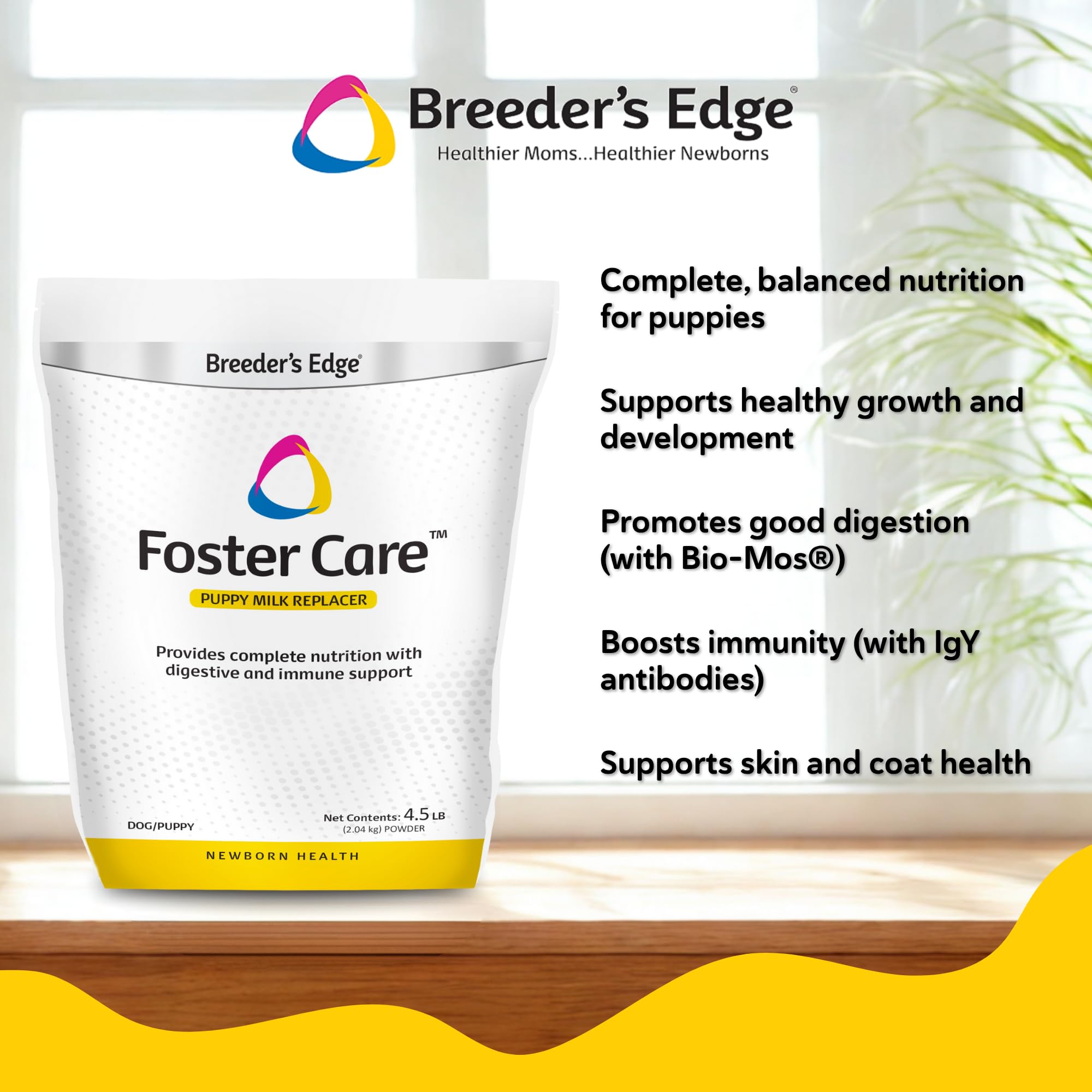 Breeder's Edge Foster Care: mélange facile avec eau tiède pour un repas rapide.