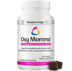 Breeder's Edge Oxy Momma, bouteille de friandises molles pour lactation.