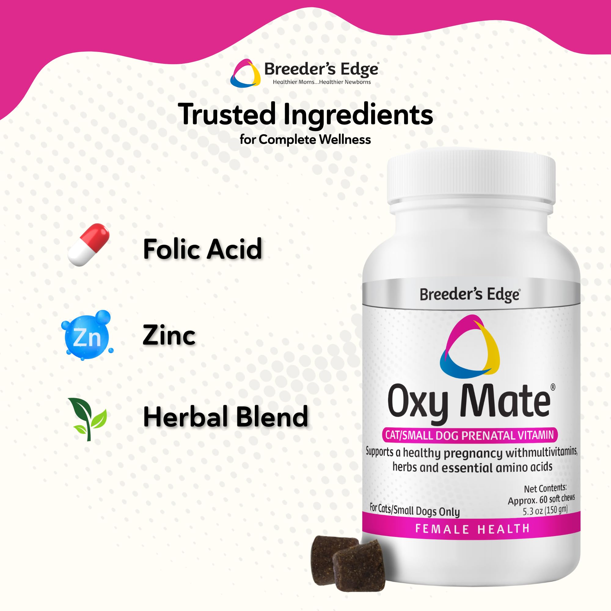 Breiver Oxy Mate, dispense-facile : administration simple et régulière pendant la gestation.