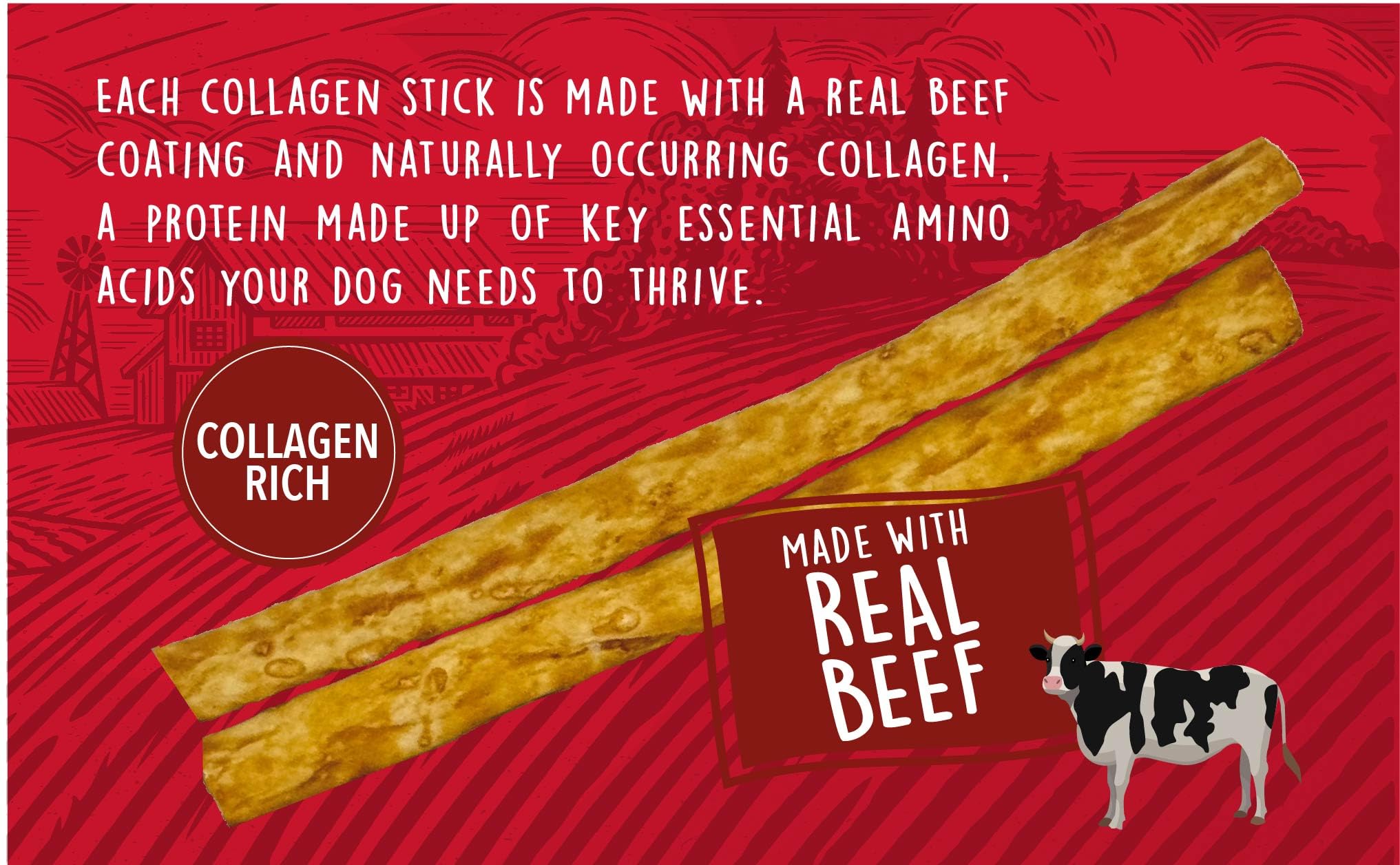 Rewardables enrobage boeuf naturel, friandises irrésistibles pour chien.