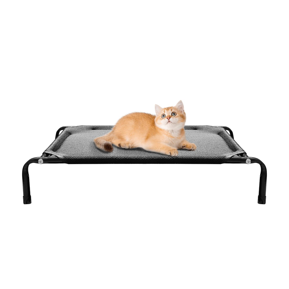 Lit Rexwnadu surélevé pour chat, sécurité et air frais assurés.