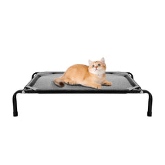 Lit Rexwnadu surélevé pour chat, sécurité et air frais assurés.