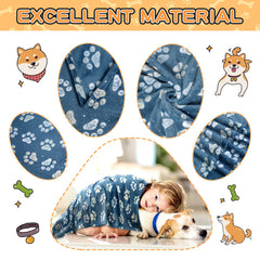 Rezutan: couverture chien bleu nuit adaptée au lit de chenil.