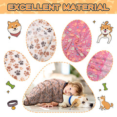 Couverture Rezutan pour chien au motif patte rose, douceur visuelle.