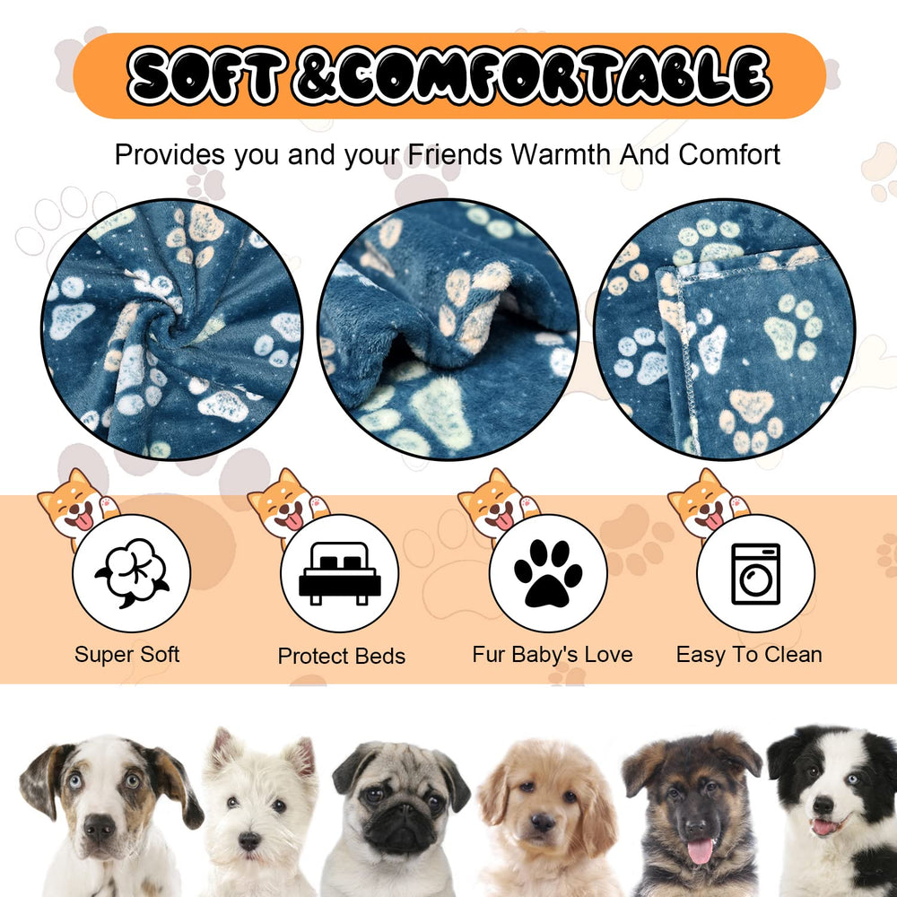 Couverture Rezutan pour chat bleu nuit avec patte, douceur protectrice.