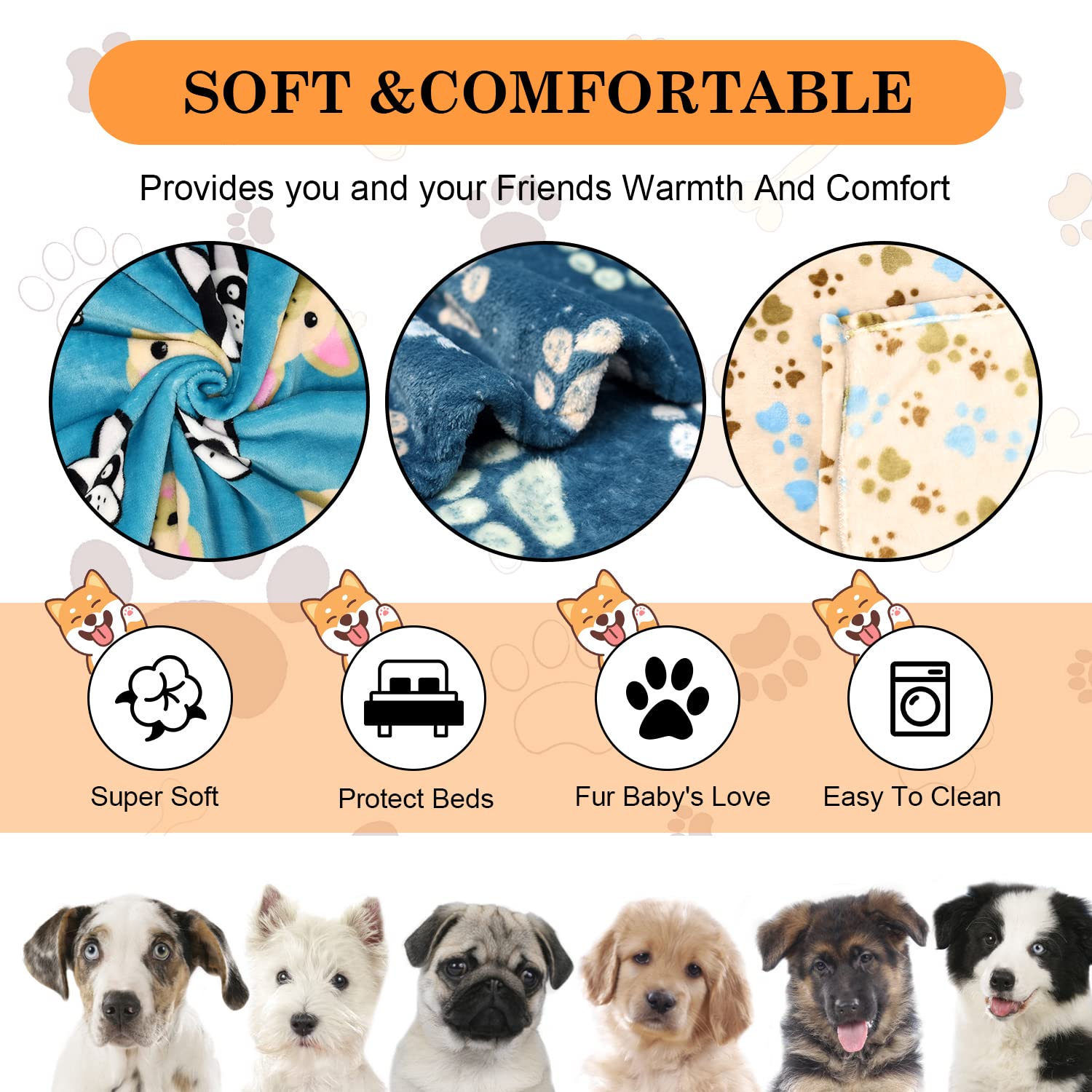 Couverture flanelle Rezutan pour chien grand format beige, chaleur et confort.