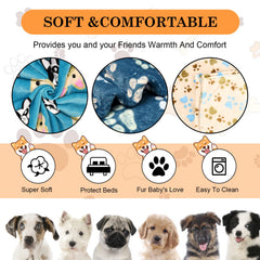 Couverture flanelle Rezutan pour chien grand format beige, chaleur et confort.