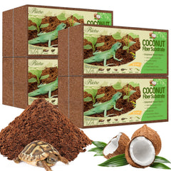 Riare briques fibre de coco: substrat prêt à gonfler après immersion.