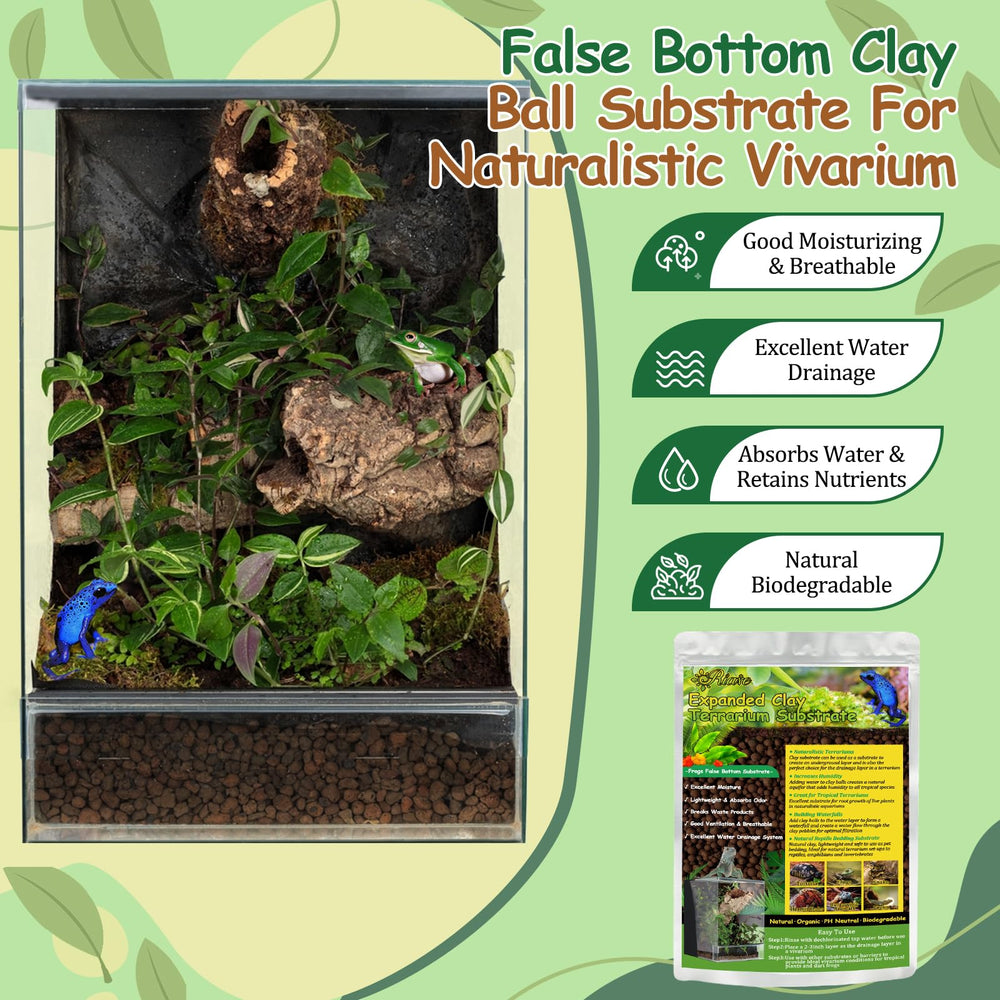 Riare : faux fond humide pour terrarium favorisant l'humidité.