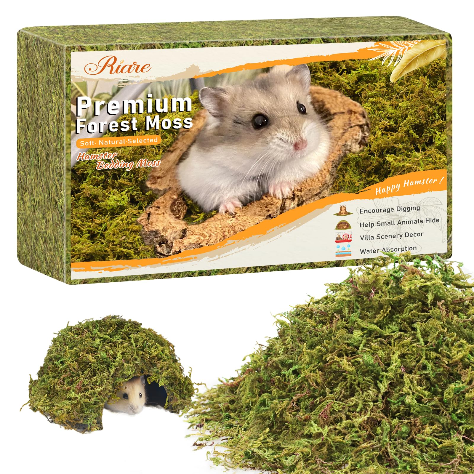 Riare mousse sphagnum améliore l'habitat des reptiles et petits animaux.