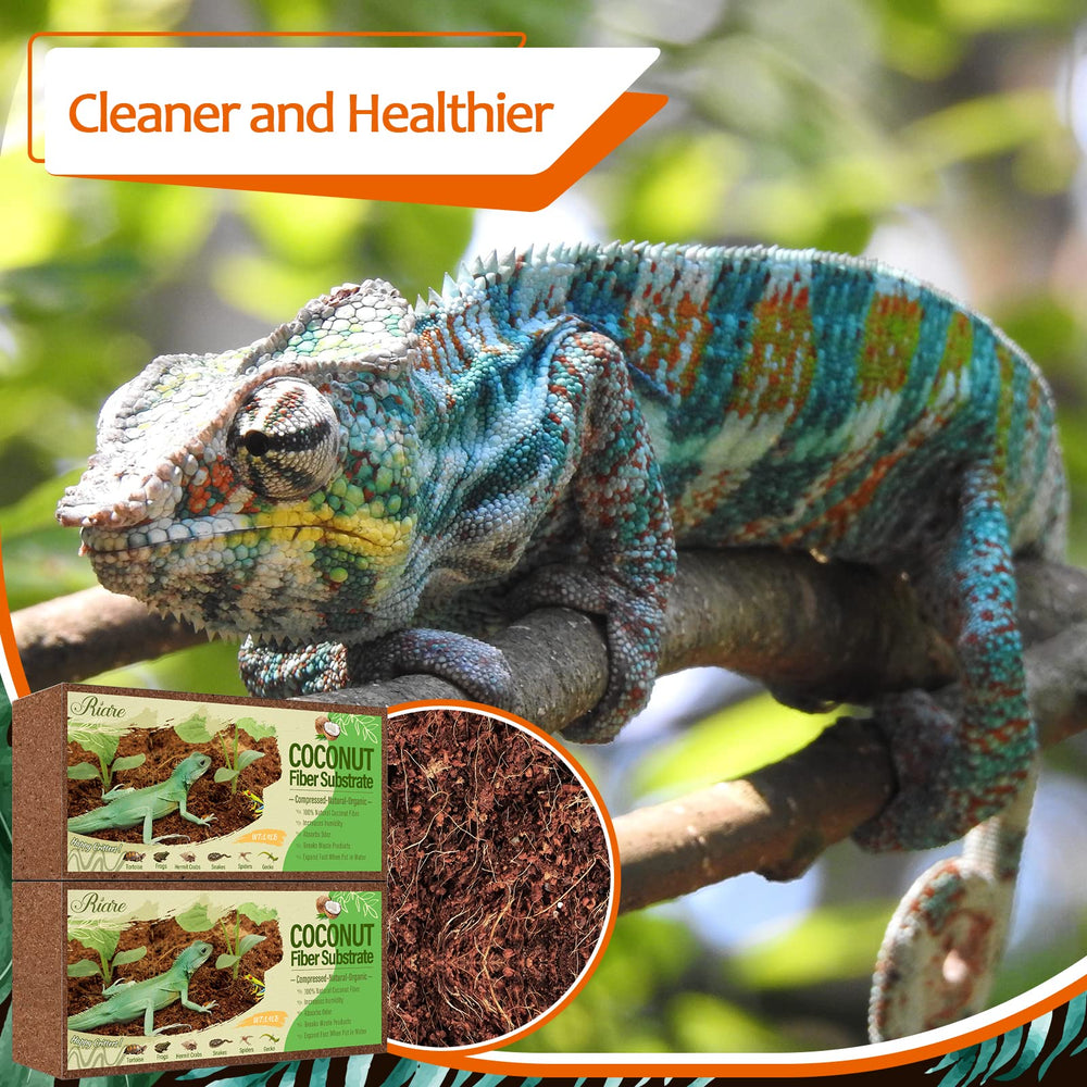 Substrat coco Riare pratique et durable pour les animaux qui creusent.