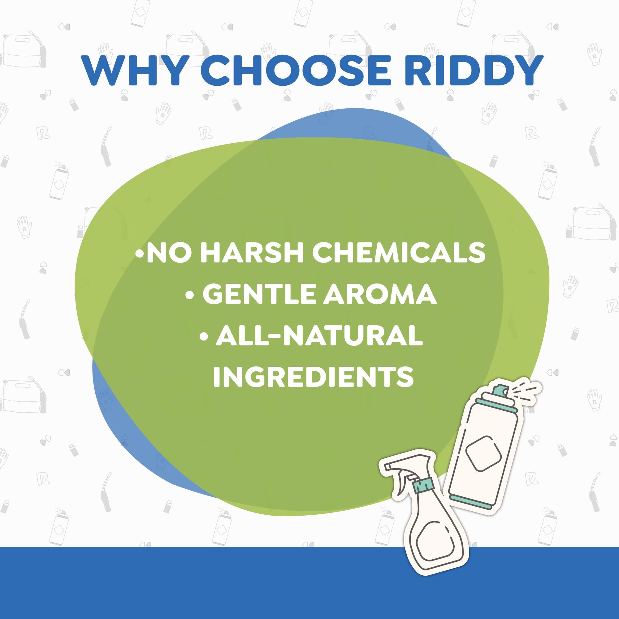 Riddy spray sûr pour animaux et famille, utilisé selon les indications.
