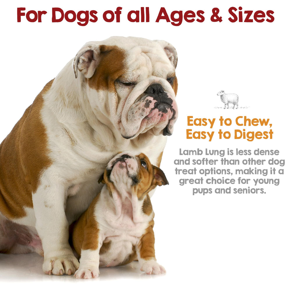 Riley's poumon d'agneau, saveur d'agneau adored par les chiens.