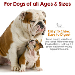 Riley's poumon d'agneau, saveur d'agneau adored par les chiens.