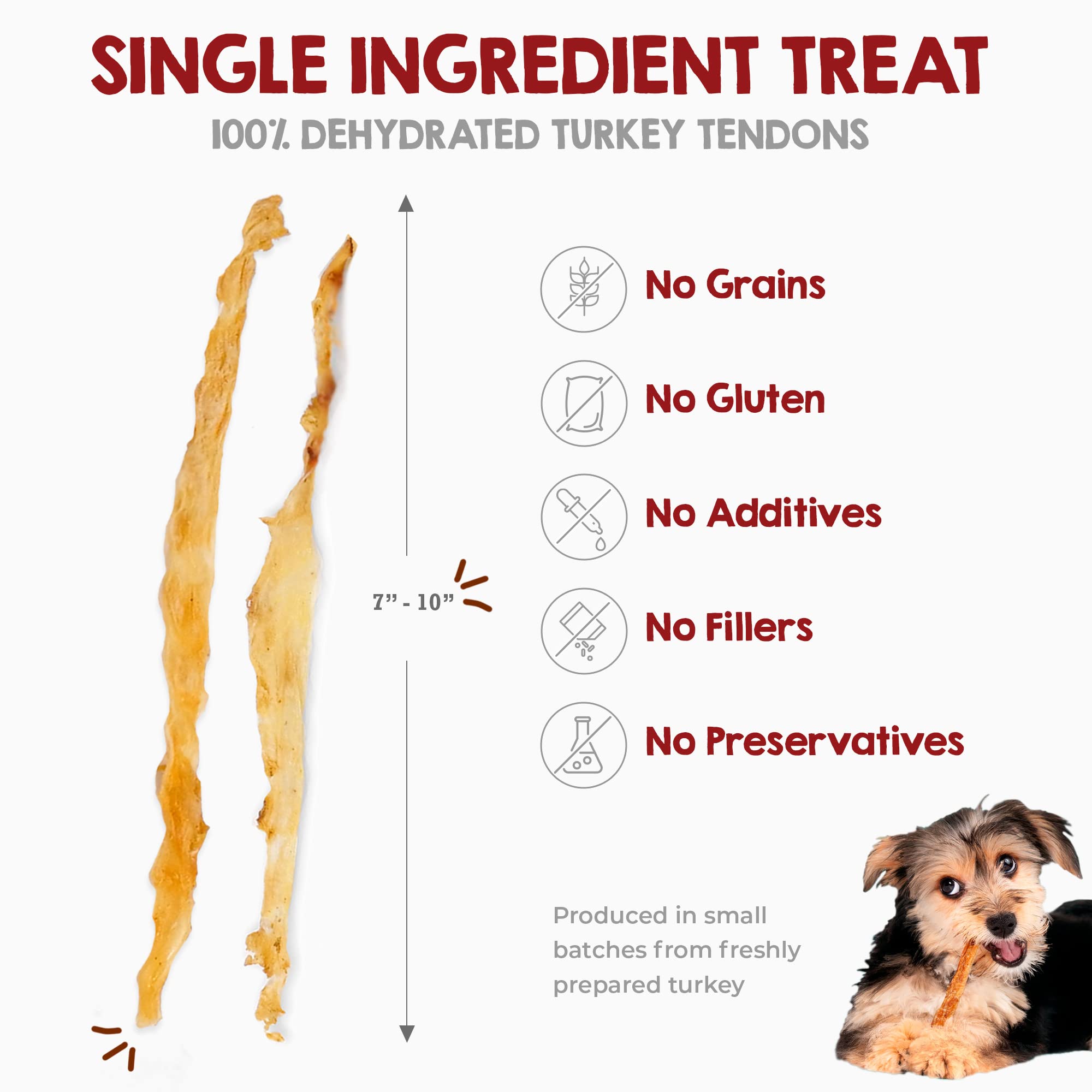 Riley's Tendons de dinde pour grands chiens, récompense durable pendant les sessions de jeu.