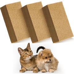 RimCereal éponge ramasse-poils pour chat et chien sur canapé.