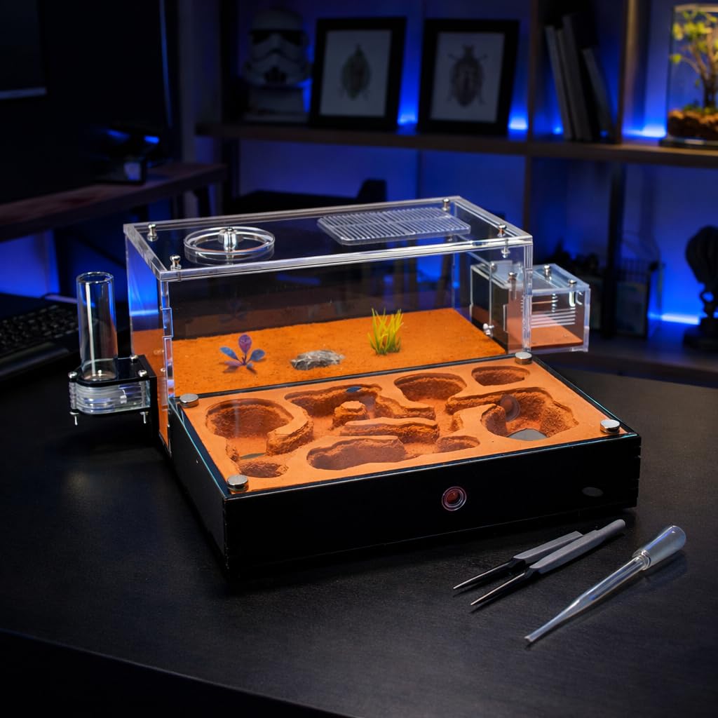 Utilisation quotidienne du Nid Formicarium Rimsunta Extra-Large pour observation