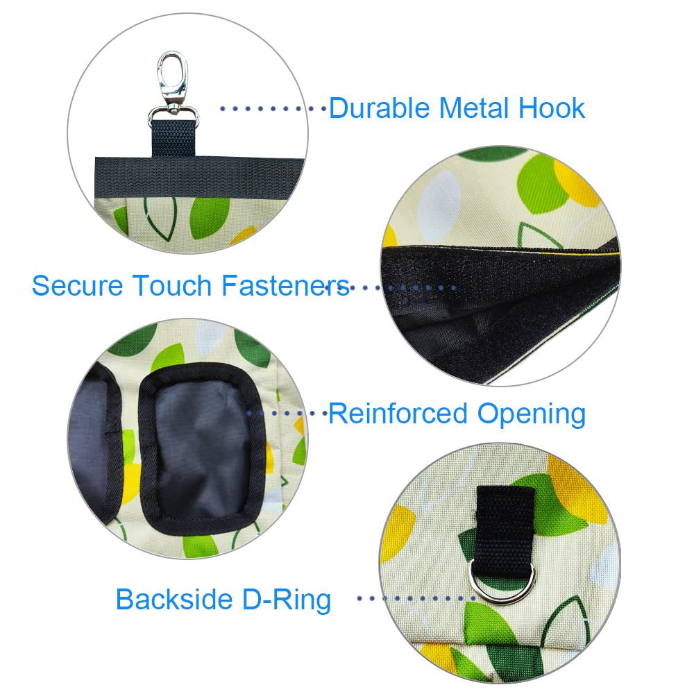 RIOUSSI Sac nourrisseur foin suspendu, vue avant, montage simple et sécurisé.