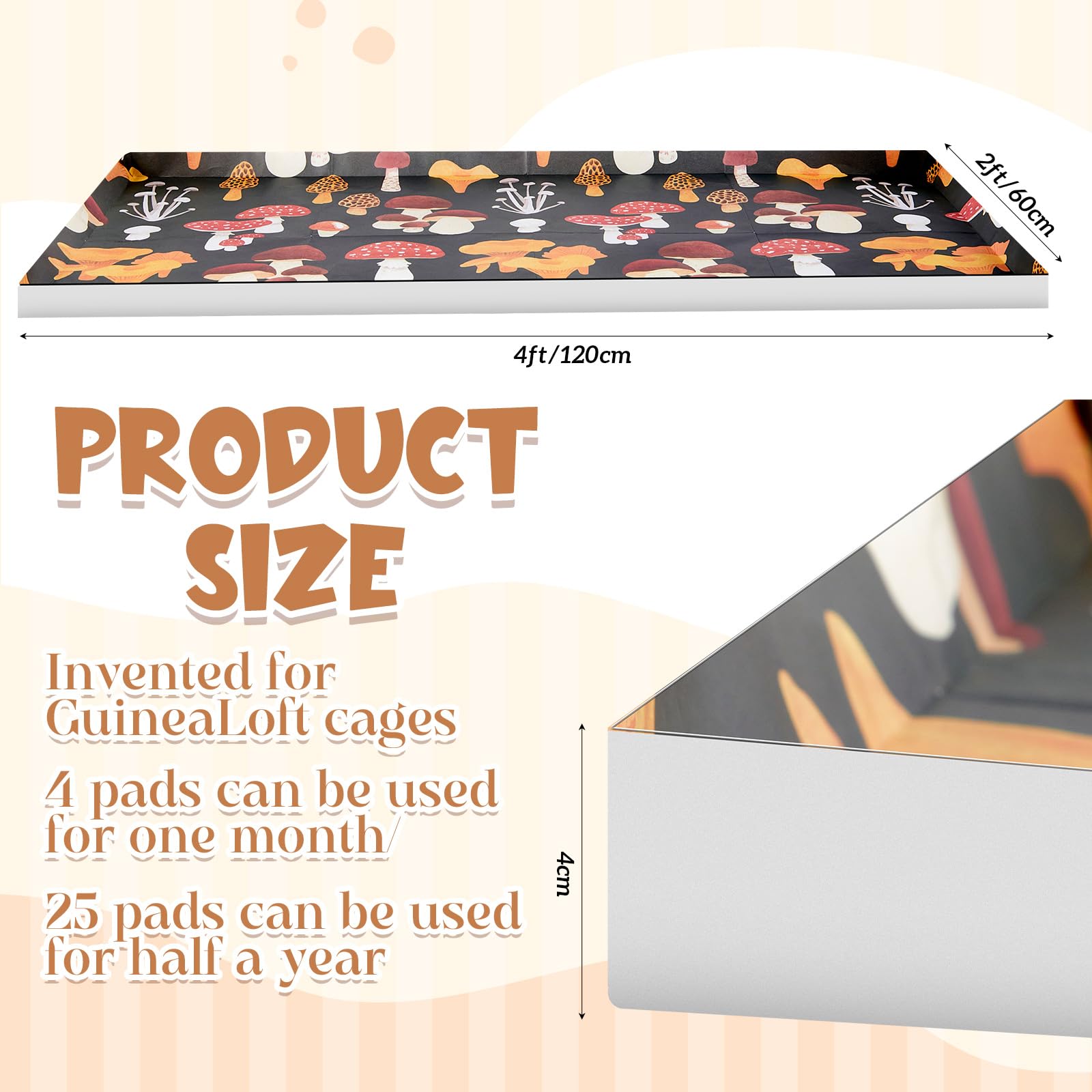 Ripeng liner-cage imperméable, anti fuite pour cage propres.