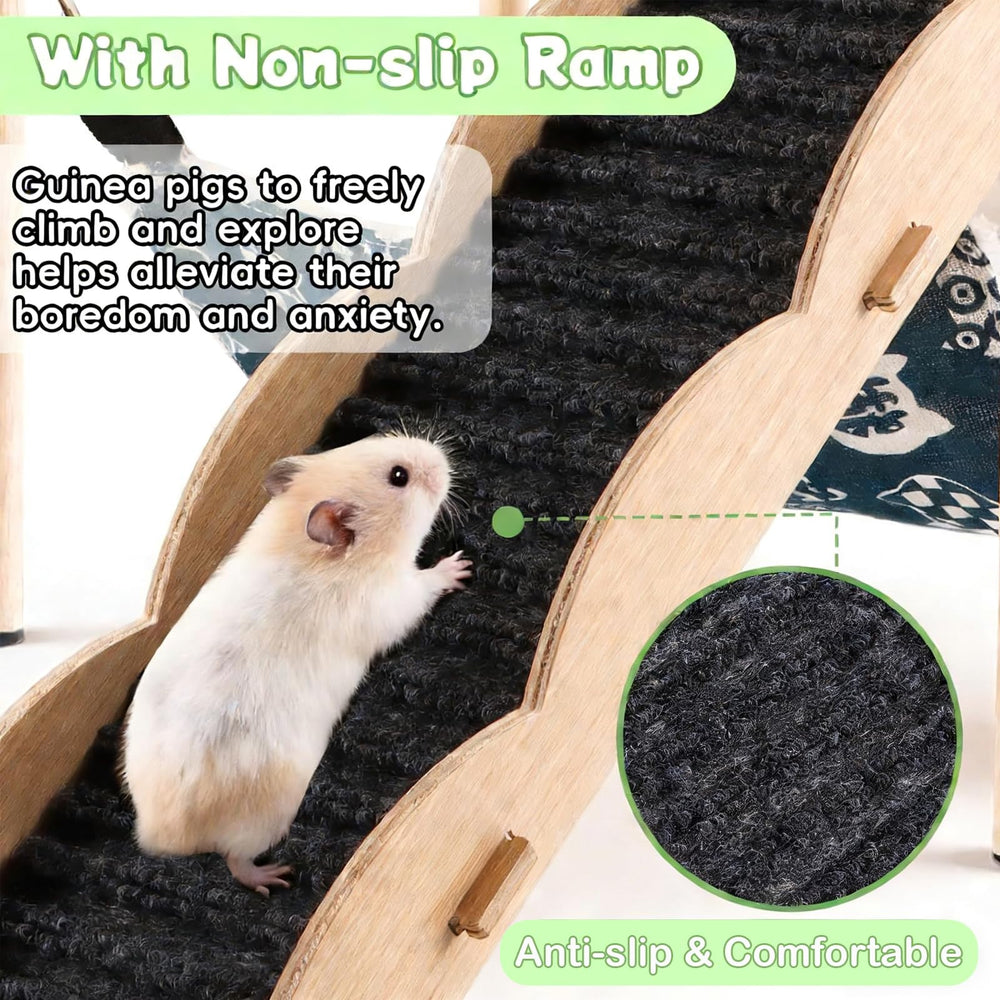 RISCORIO grande plateforme: espace de jeu et de détente pour petits animaux.