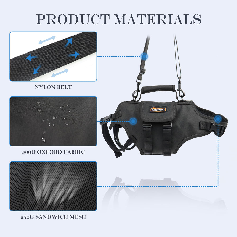 Harnais sénior RIXBEO pour chien, confort et protection des articulations.