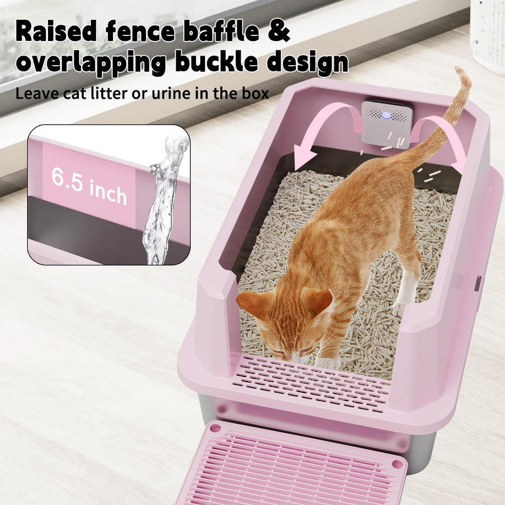 RIZZARI inox rose avec bords hauts pour éviter les éclaboussures