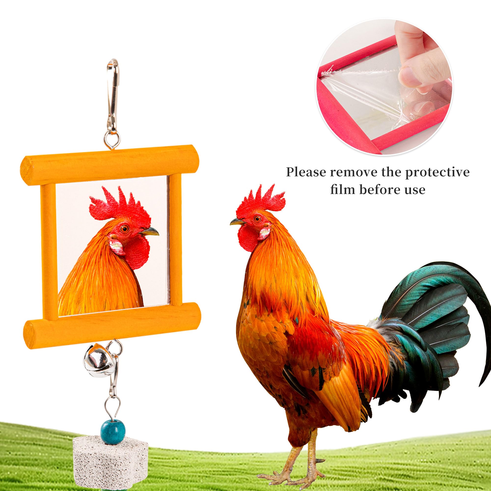 RLRICH loofah cloches: toucher sensoriel et activité ludique pour les poules