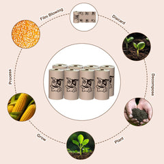 Sacs compostables à base d’amidon de maïs RMancipate respectueux de l’environnement