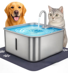 RMH fontaine-eau-inox-7L, hydratation fiable pour chats et chiens.