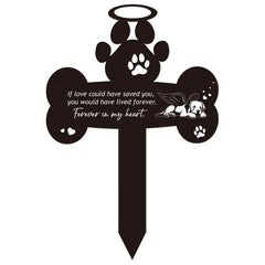 Rngmsi pierre memorial chien empreinte patte, symbole d affection durable.