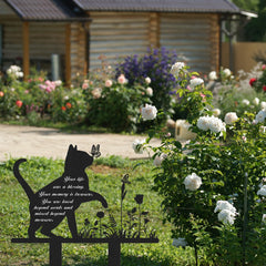 Rngmsi stele chat métal gravure laser nette et durable
