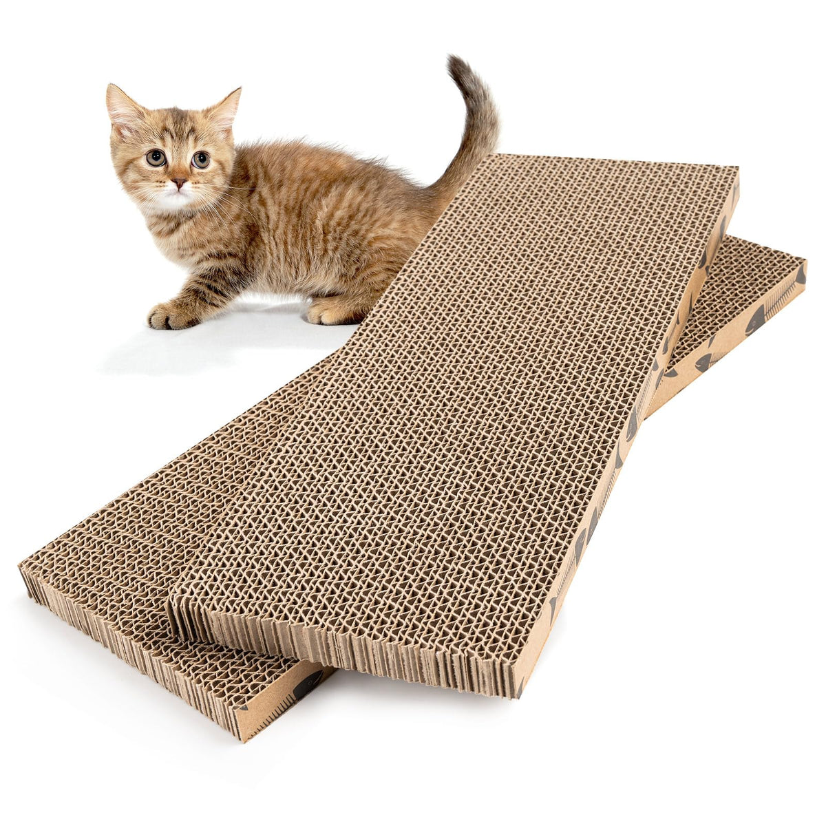Roadtofree mini planche griffage chat double-face offre deux surfaces pour prolonger le griffage.