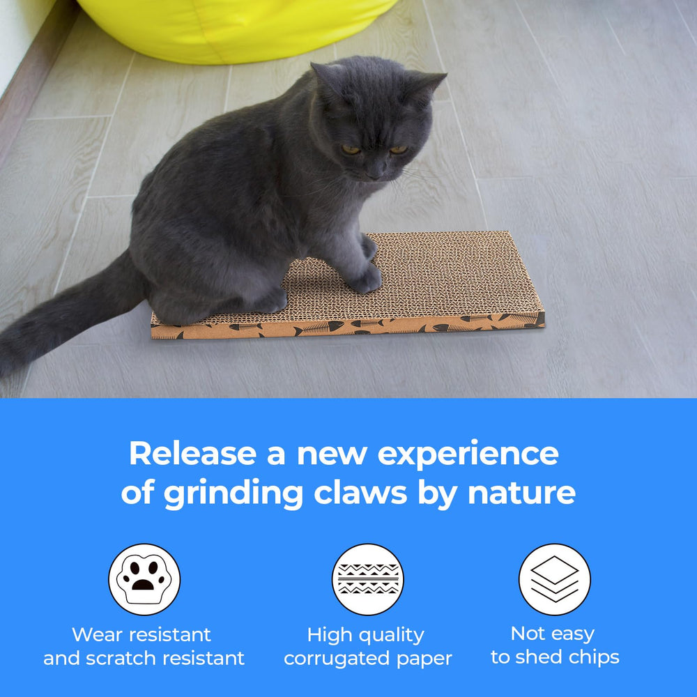 Roadtofree planche griffage chat eco-responsable, carton recyclable et sûr.