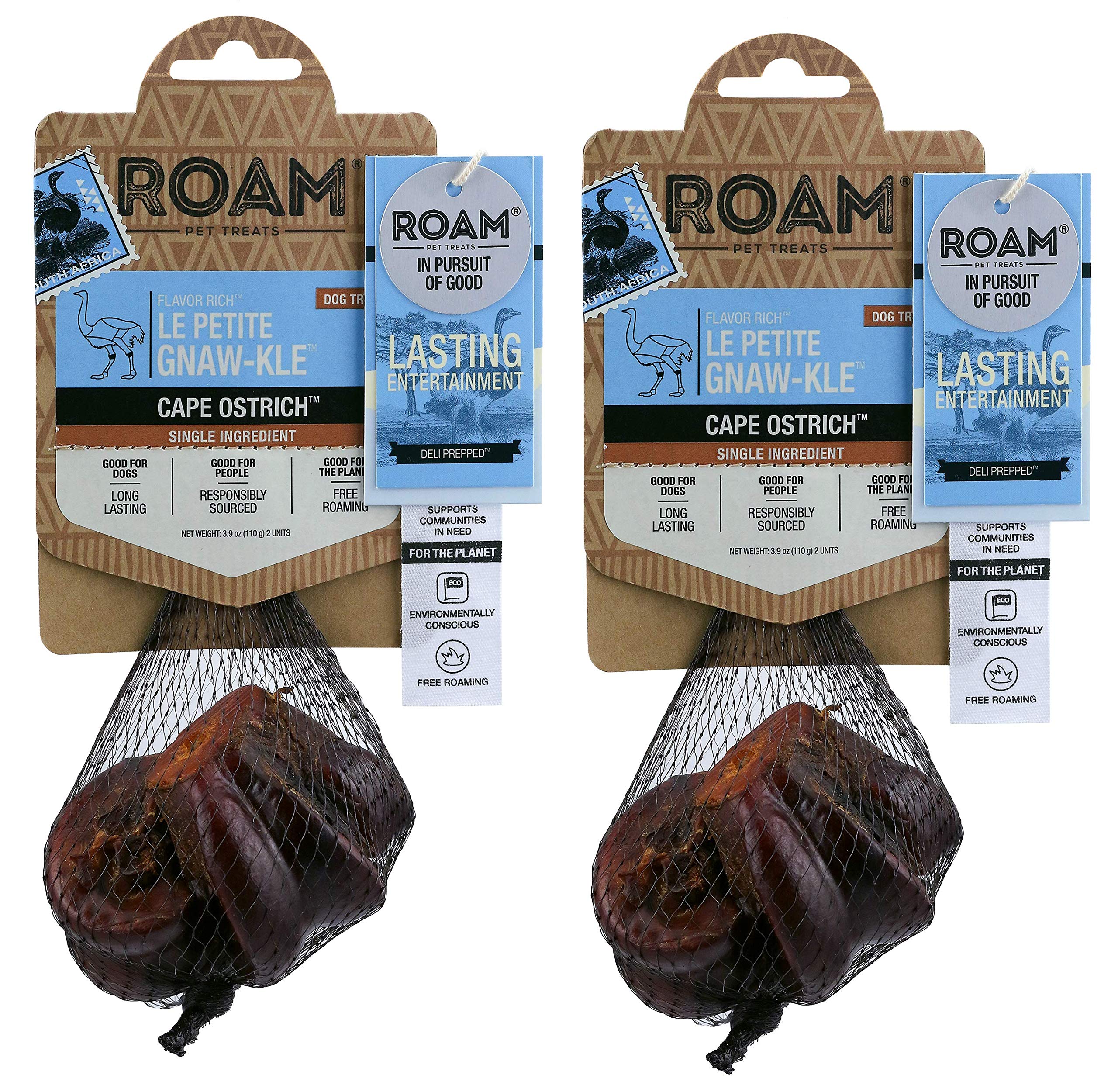 ROAM os d’autruche pour petit chien, friandise durable et longue mastication.