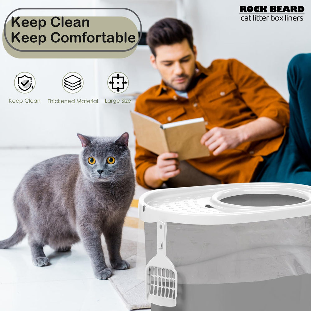 ROCK BEARD Liner anti-fuite, 25 sachets durables pour éviter les déversements.